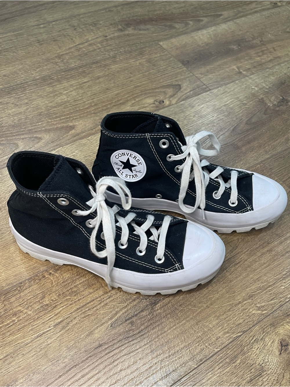 Converse Chuck Taylor Black and White High-Top Sneakers
